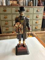 Beschilderd loden klokkenmannetje., Antiek en Kunst, Ophalen of Verzenden