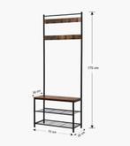 Garderobe rek, Ophalen, Nieuw, Metaal, Staande kapstok