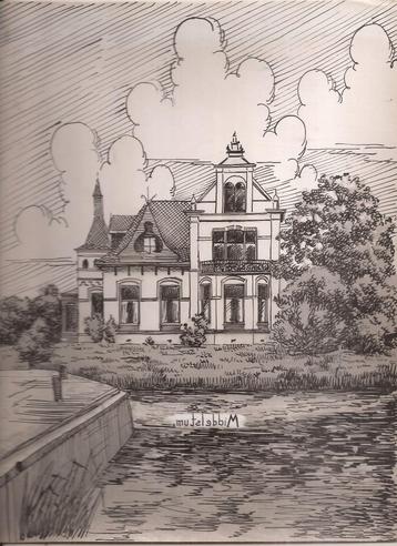 Middelstum Villa ? tekening Sievers 50 / 60er jaren beschikbaar voor biedingen