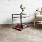 USM Haller – Bijzettafel – Rood – Topstaat – 3 Niveaus, 45 tot 60 cm, Minder dan 55 cm, Ophalen of Verzenden, Zo goed als nieuw