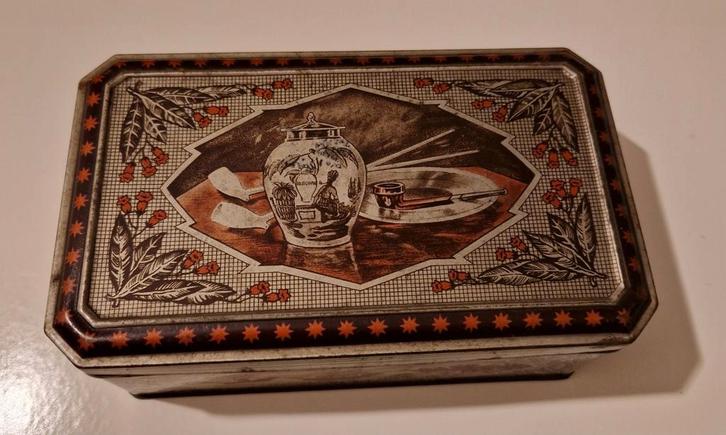 Vintage Van Nelle Tabaksdoos, Verzamelen, Blikken, Gebruikt, Van Nelle, Ophalen of Verzenden