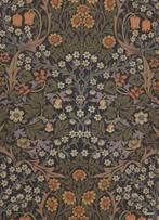 14009 donkerbruin jugendstil bloemenbehang art deco swiet, Huis en Inrichting, Stoffering | Behang, Verzenden, 75 m² of meer, Oranje