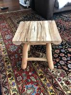 Boomstam tafeltje krukje, Ophalen of Verzenden, Zo goed als nieuw, Hout