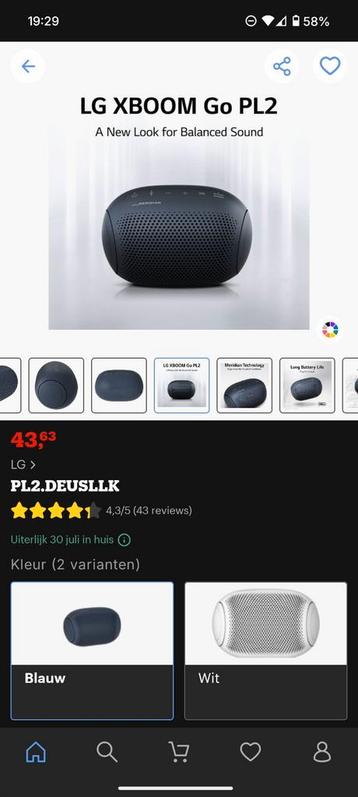 LG PL2 geluidsbox!! beschikbaar voor biedingen