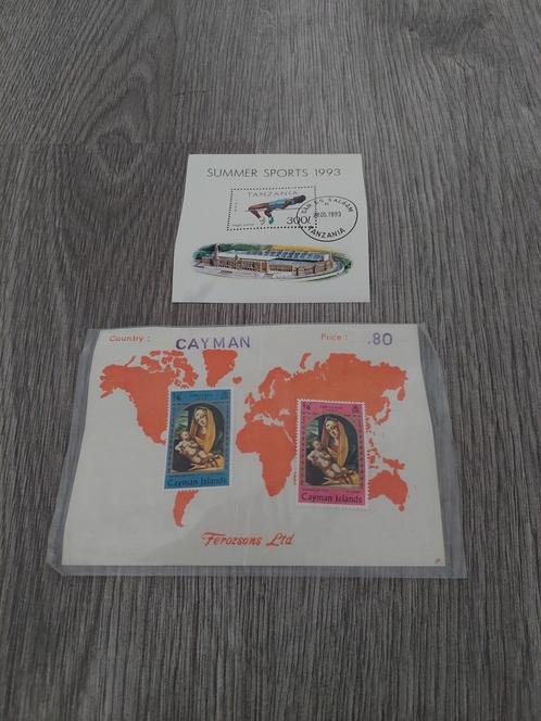 vintage postzegels uit CAYMAN EILANDEN + tanzania, Postzegels en Munten, Postzegels | Volle albums en Verzamelingen, Buitenland