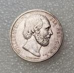 2½ Gulden 1874, Postzegels en Munten, Munten | Nederland, Zilver, 2½ gulden, Koning Willem III, Losse munt