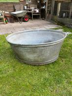 Zinken teil, Tuin en Terras, Bloembakken en Plantenbakken, Ophalen, Overige materialen, Gebruikt, 60 tot 100 cm