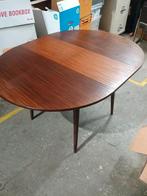 Vintage uitschuifbare eettafel rond/ovaal, Ophalen, Gebruikt, ., Rond
