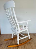 Witte Schommelstoel met Pierre Frey Kussen, Antiek en Kunst, Ophalen