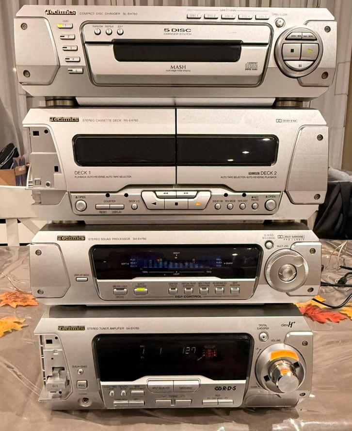 Vintage Technics Stero Set Losse componenten, Audio, Tv en Foto, Stereo-sets, Gebruikt, Cassettedeck, Cd-speler, Tuner of Radio