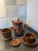Vintage complete keramische koffiefilter set. Cognackleurig., Ophalen of Verzenden