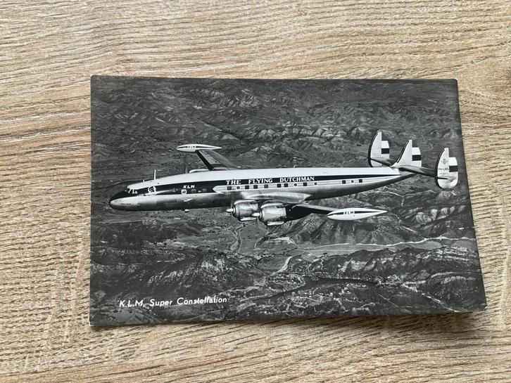 KLM Super Constellation, Verzamelen, Ansichtkaarten | Nederland, Gelopen, 1940 tot 1960, Ophalen of Verzenden