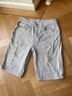Broek lichtgrijs S/M jeans grijs korte spijkerbroek, Kleding | Heren, Spijkerbroeken en Jeans, W32 (confectie 46) of kleiner, Ophalen of Verzenden