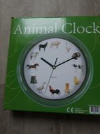 Dierenklok te koop, Ophalen of Verzenden, Nieuw, Analoog, Wandklok