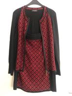 Vintage dames rok vest zwart-rood Betty Barclay 2 delig, Ophalen of Verzenden, Gedragen, Rood
