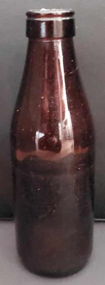 Oude zuivelfles - bruin - 1 liter beschikbaar voor biedingen
