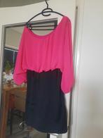 Vlindermouw fucsia mini jurk,maat S, Overige kleuren, Ophalen of Verzenden, Zo goed als nieuw, Maat 36 (S)