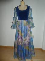 Kati at Laura Philips maxi jurk maat 34 vintage jaren 70, Zo goed als nieuw, Maat 34 (XS) of kleiner, Verzenden, Blauw