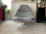 Artifort F510 draaifauteuil Harcourt ploegwool. €1950,00, Ophalen, Artifort, jaren 70/80, 100 tot 125 cm, Zo goed als nieuw