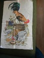 Geborduurde haan en kippen, Hobby en Vrije tijd, Borduren en Borduurmachines, Ophalen of Verzenden, Nieuw, Borduurpakket