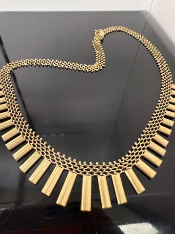 Prachtige 14 karaats gouden vintage ketting beschikbaar voor biedingen