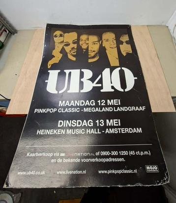 UB40 straatreclame poster - 2008 concert Heineken Music Hall beschikbaar voor biedingen
