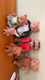Vintage Sylvanian poppetjes beren familie, Ophalen of Verzenden, Gebruikt, Poppenhuispop