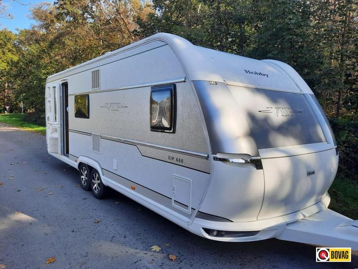 Hobby Vip 660, Caravans en Kamperen, Caravans, tot en met 5, 1500 - 2000 kg, Hobby, 6 tot 7 meter
