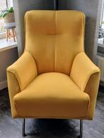 Henders & Hazel design fauteuil geel, Huis en Inrichting, Fauteuils, Ophalen, Zo goed als nieuw, Stof