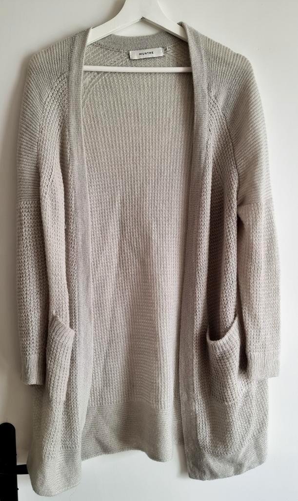 Prachtige mintgroen mohair vest Munthe maat 40, Kleding | Dames, Truien en Vesten, Zo goed als nieuw, Maat 38/40 (M), Groen, Ophalen of Verzenden