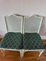 4 Vintage webbing eetkamerstoelen, Huis en Inrichting, Stoelen, Ophalen, Gebruikt