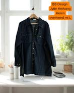 Heren denim overhemd maat Large, Nieuw, Ophalen of Verzenden, Halswijdte 41/42 (L), Bb design