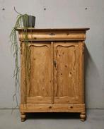 Antieke brocante grenen Biedermeier meidenkast vintage kast, Ophalen of Verzenden