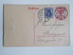Duitse Rijk, Bijgefrankeerde Postkaart Nationalversammlung., Postzegels en Munten, Brieven en Enveloppen | Buitenland, Ophalen of Verzenden