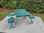 Picknicktafel inklapbaar, Tuin en Terras, Picknicktafels, Ophalen, Gebruikt, Vierkant, Inklapbaar