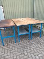 Degelijke werktafels, Doe-het-zelf en Verbouw, Werkbanken, Ophalen, Gebruikt