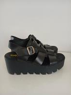 Sandalen leer 41 nu of nooit!!! 🔆, Ophalen of Verzenden, Zo goed als nieuw, Zwart, Sandalen of Muiltjes