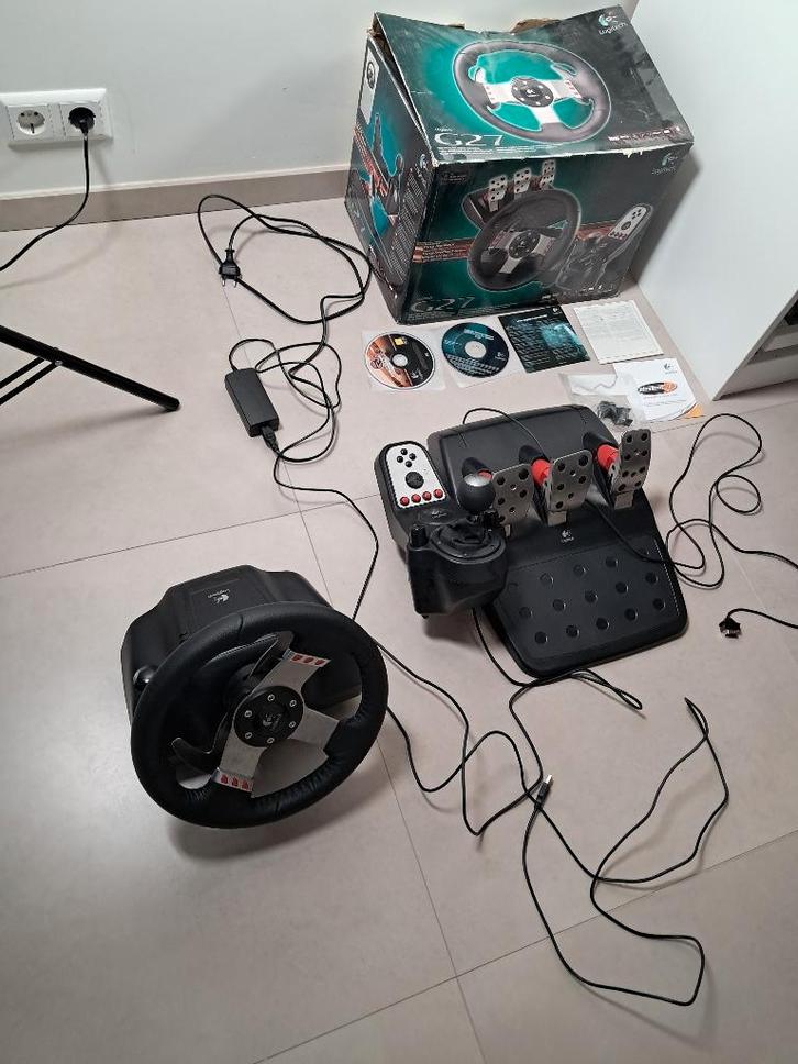 Logitech G27 racing wheel 50,- racestuur vaste prijs, Computers en Software, Joysticks, Zo goed als nieuw, Ophalen of Verzenden