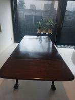 Eikenhouten tafel uitschuifbaar, Ophalen, Gebruikt, 50 tot 100 cm, Vijf personen of meer