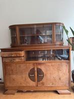 Antieke Eiken Servieskast met Ronde Ruitjes, Ophalen