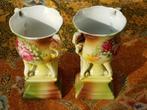 Mooi stel antieke vaasjes uit Engeland van porselein 14,7 cm, Antiek en Kunst, Antiek | Vazen, Ophalen of Verzenden