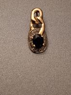 Gouden hanger, Gebruikt, Overige voorstellingen, Ophalen of Verzenden, Met edelsteen