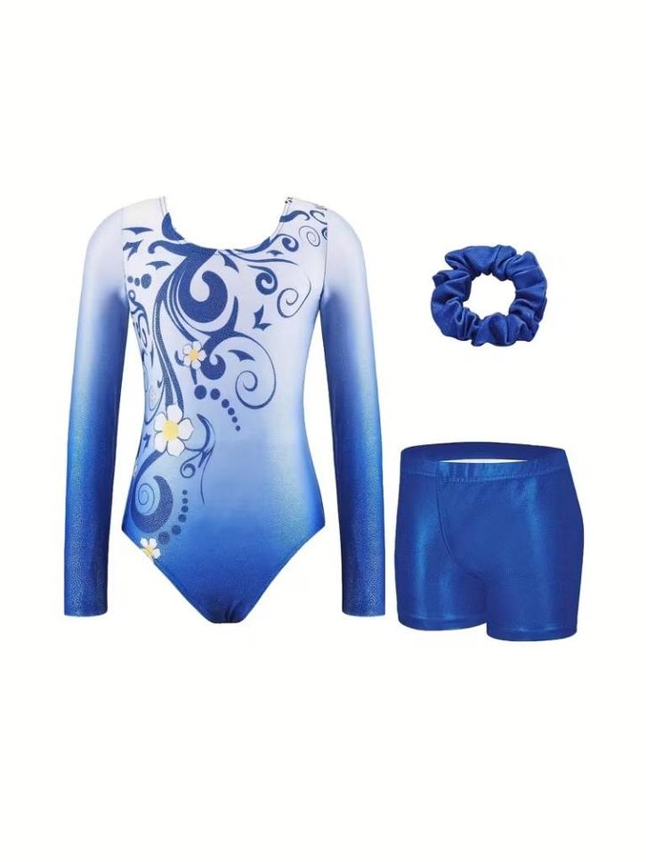 Turnpakje turnbroekje blauw 116 122 128 134 140 146 152 158, Sport en Fitness, Turnen, Nieuw, Turnpak(je), Kindermaat 122 t/m 140