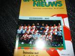 programma boekjes Feyenoord-NAC uit en thuis, Verzenden, Zo goed als nieuw, Feyenoord