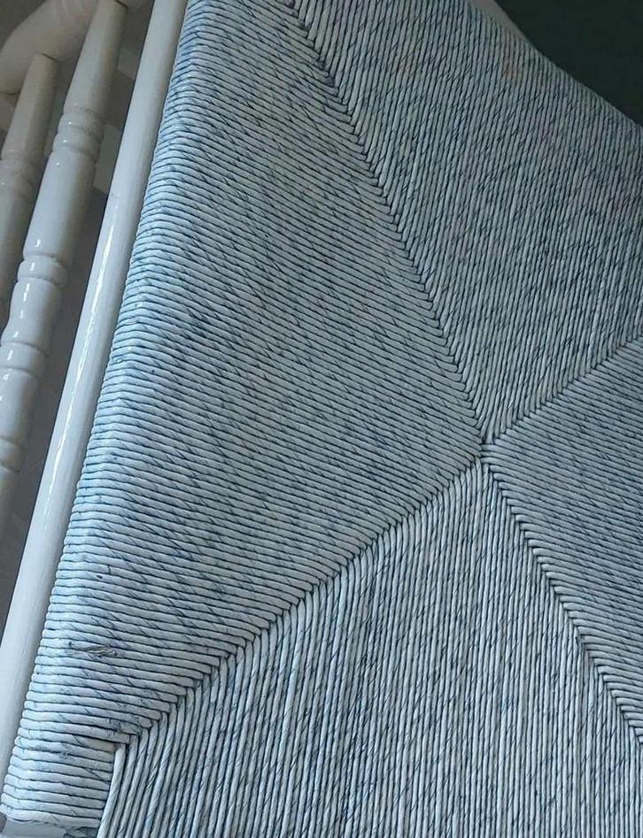Schommelstoel babykamer + nieuw kussen - Gratis!, Huis en Inrichting, Stoelen, Zo goed als nieuw, Eén, Hout, Stof, Wit, Ophalen