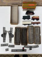 Trix treinset 50 rails stukjes en diverse wagon en loco, Gelijkstroom, Trix, Ophalen of Verzenden, Gebruikt