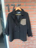 Desginerstof blazer maat m/l als nieuw, Kleding | Dames, Ophalen of Verzenden, Zo goed als nieuw, Maat 38/40 (M), Zwart