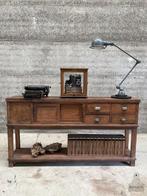 Antiek Engelse sidetable dressoir, Huis en Inrichting, Tafels | Sidetables, Antiek, Ophalen of Verzenden, Zo goed als nieuw, 150 tot 200 cm