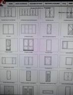 Hardhout kozijn met 2 schuifdeuren r vakken, Doe-het-zelf en Verbouw, Nieuw, 215 cm of meer, Schuifdeur, Ophalen of Verzenden