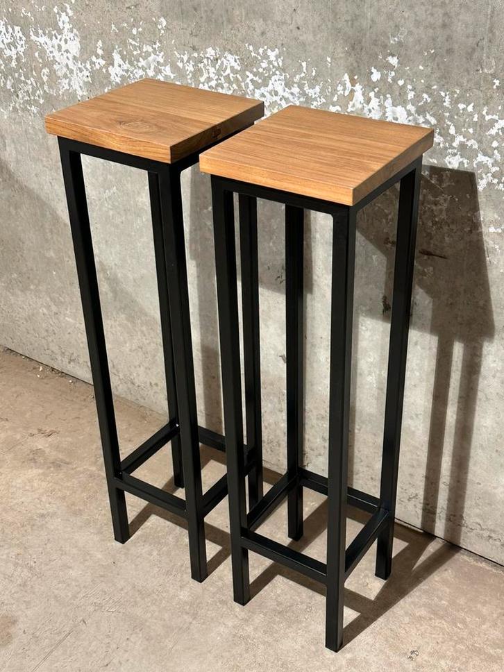 Nieuwe industriële zuilen/plantentafeltjes, Huis en Inrichting, Woonaccessoires | Zuilen en Pilaren, Nieuw, Ophalen